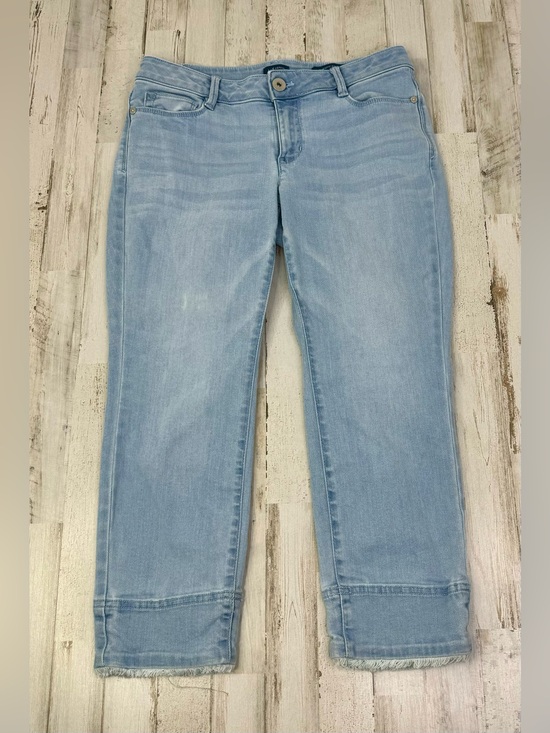 J. Jill Denim - J Jill Cropped Blue Denim Jeans 4P (29x23) Light Wash Button Closure